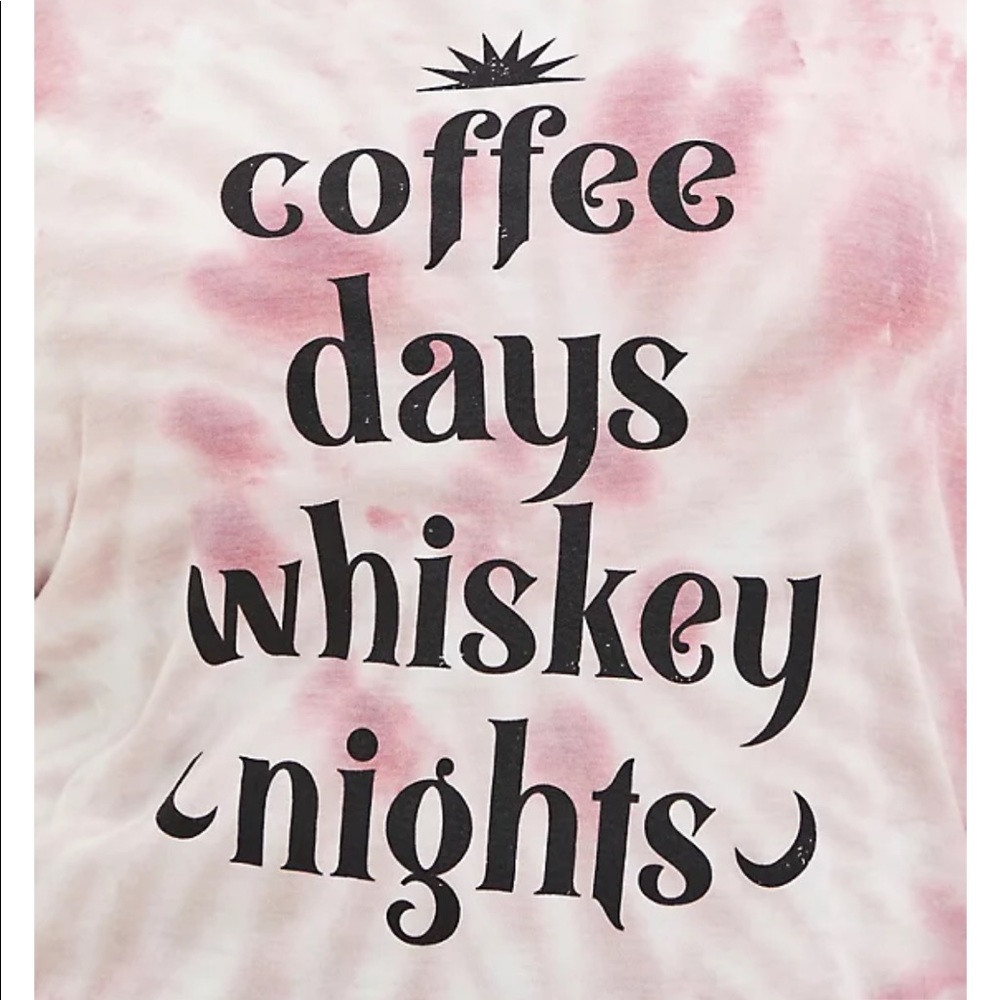 NWT TORRID Every Day Tee. “Coffee Days, Whiskey Nights” ☕️🥃 - Picture 1 of 5
